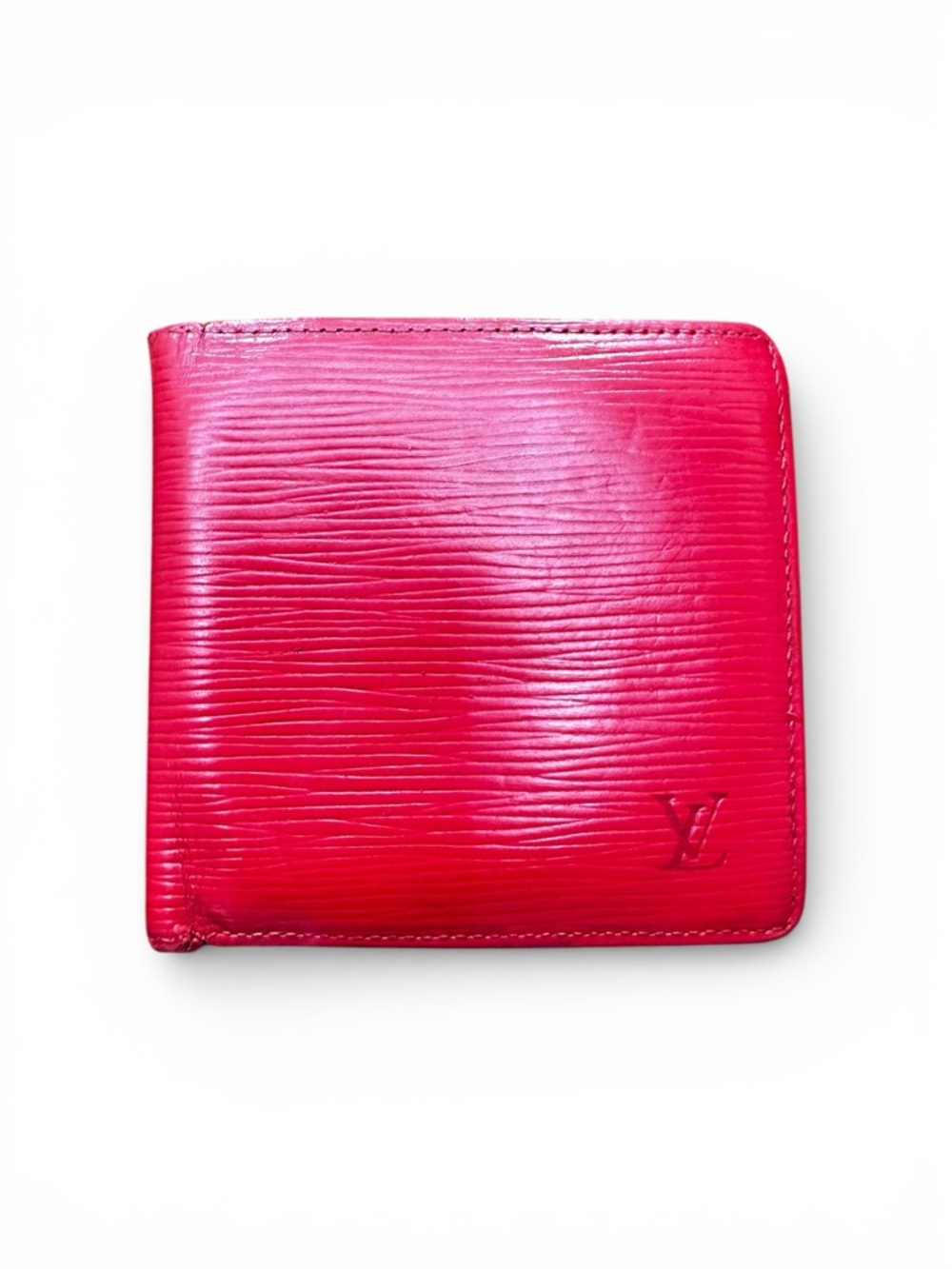 Vintage Louis Vuitton Red Epi Leather Bifold Wallet